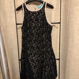 Black lace dress